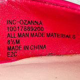 I.N.C. Women’s Red Man-Made Adjustable Strap Pointed Toe Ozanna Heels Size 8.5M