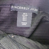 Sincerely Jules Womens Silver Lurex Sequined Crop Top & Skirt Set Size S