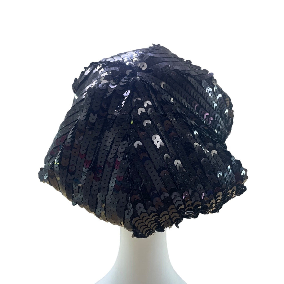 San Diego Hat Co. Womens Black Sequin Beret Stylish Sparkly Design