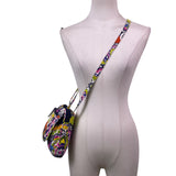 Vera Bradley Women’s Multicolor Quilted Floral Adjustable Strap Crossbody Bag