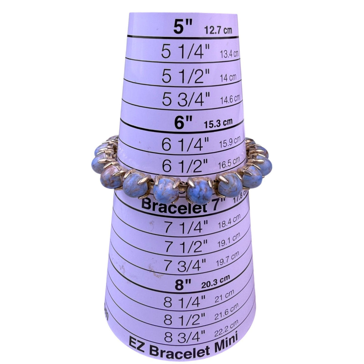 Vintage Gold Tone Womens Bracelet Blue Turquoise-Like Stones