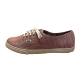 Vans Women’s Pink Canvas Casual Lace-Up LowPro Flat Sneakers Size 8.5