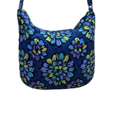 Vera Bradley Women’s Blue Quilted Floral Adjustable Strap Shoulder Tote Bag