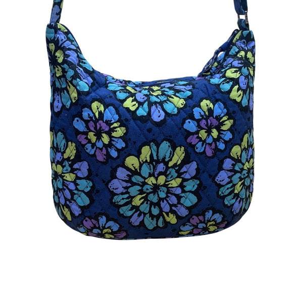 Vera Bradley Women’s Blue Quilted Floral Adjustable Strap Shoulder Tote Bag