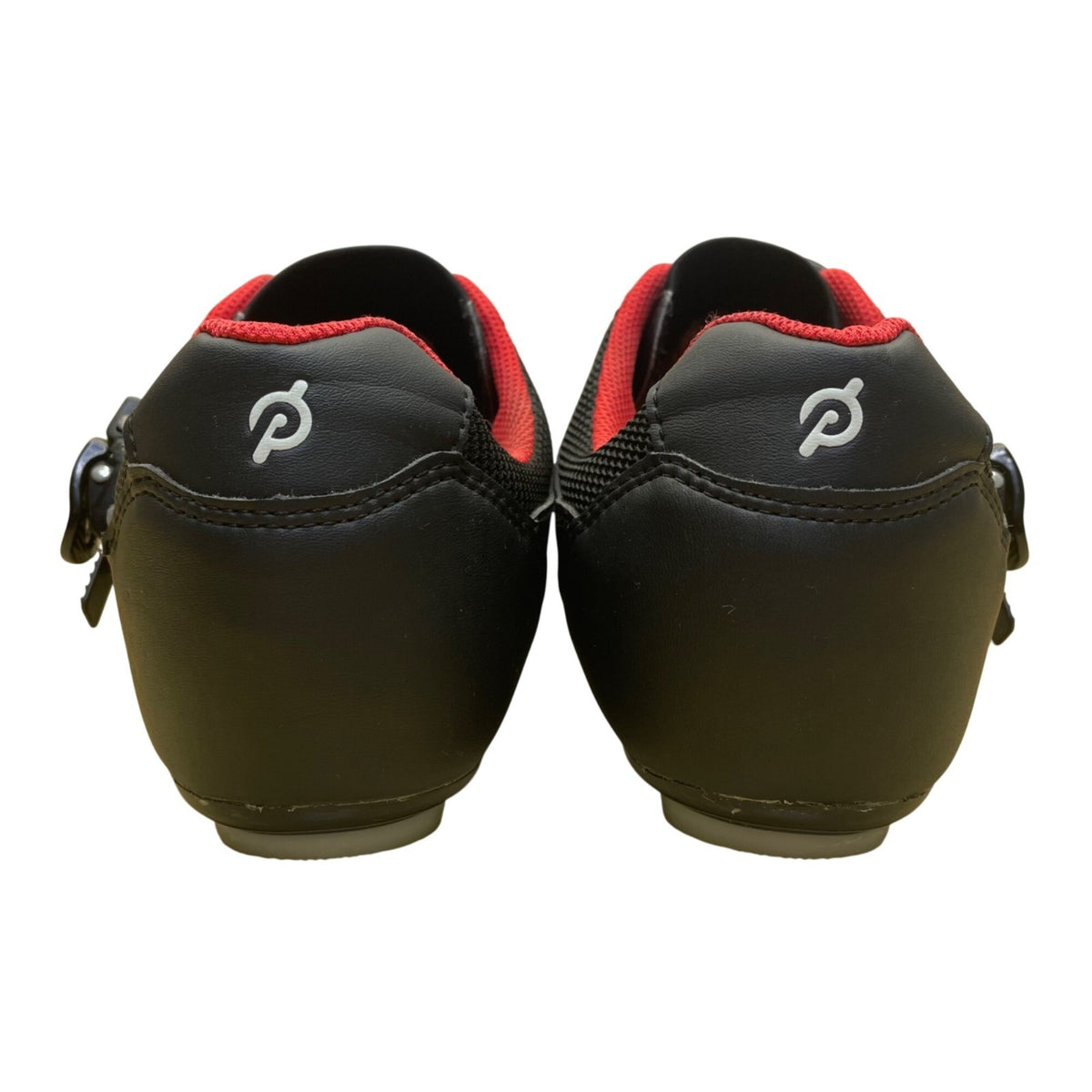 Peloton Men’s Black & Red Ratchet Closure Strap Cycling Cleats Shoes Size 45
