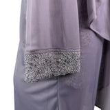 R&M Richards Womens Gray Polyester 3-Piece Jacket Top Pants Set Size 12 Formal W