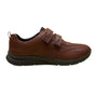 Hotter Men’s Brown Leather Dual-Fit Adhesive Strap Energise Casual Shoes Size 12