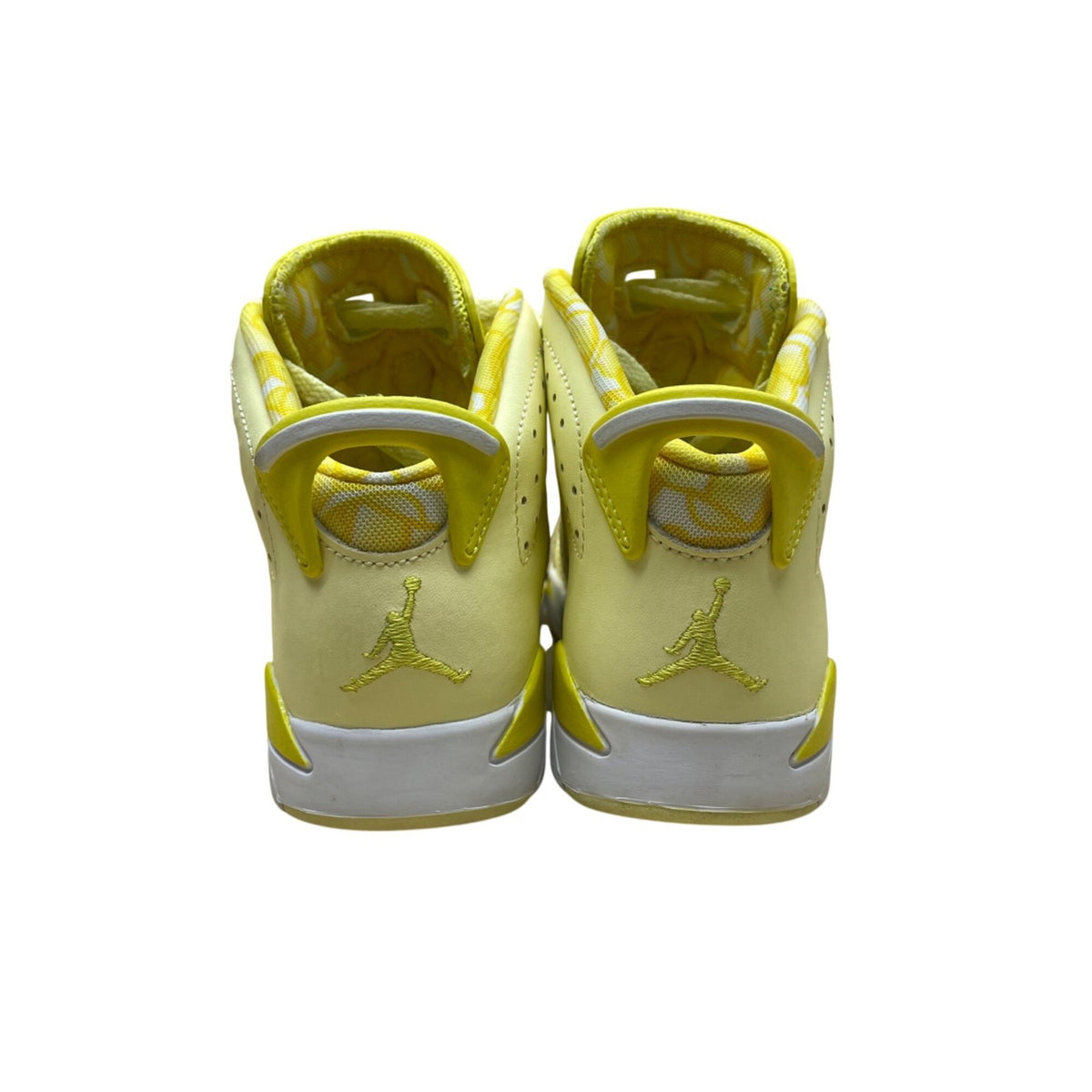Air Jordan Kids Yellow Leather High-Top Basketball Shoes Size 11C