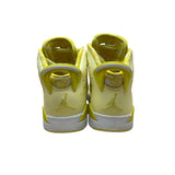 Air Jordan Kids Yellow Leather High-Top Basketball Shoes Size 11C