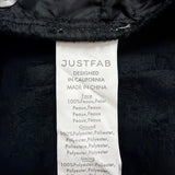 Justfab Womens Black Faux Leather Pants Size M