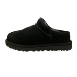 UGG Women’s Black Suede Cozetta Luxe Shearling Slip-On Mule Slippers Size 8