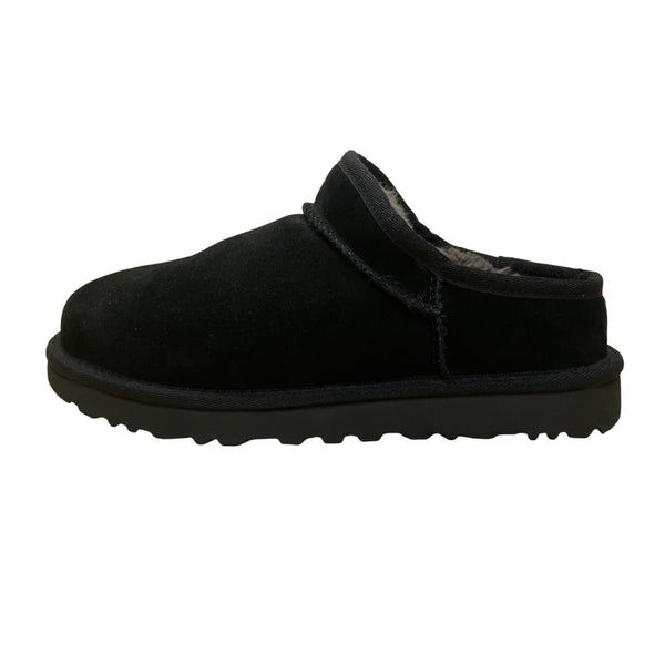 UGG Women’s Black Suede Cozetta Luxe Shearling Slip-On Mule Slippers Size 8
