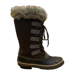 Northside Women’s Brown Suede Faux Fur Lined Insulated Winter Snow Boots Size 9