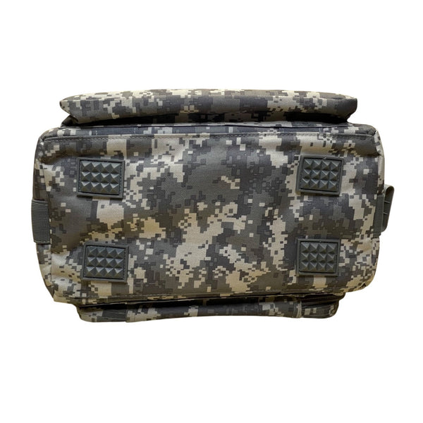 Safeguard Unisex Gray Camo Nylon Multipurpose Zipper Compartments Duffel Bag