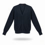 Bill Blass Mens Navy Cardigan Sweater V-Neck Casual Button Front Knit Sz L
