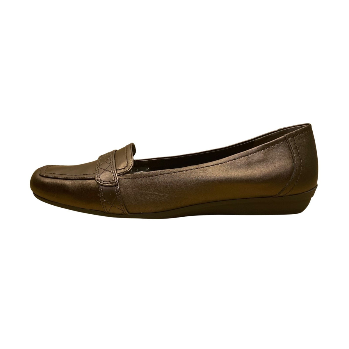Easy Spirit Women’s Copper Powder Leather Upper Jaidas Loafer Shoes Size 10M