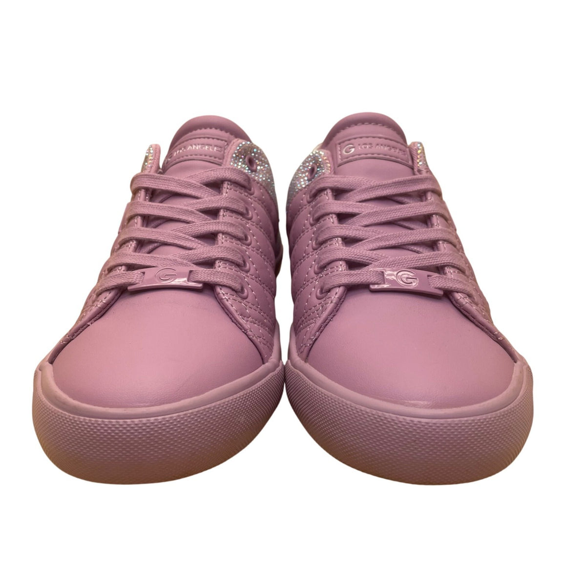 GBG Los Angeles Women’s Pink Rhinestone Quilted Low-Top Sneakers Size 9M