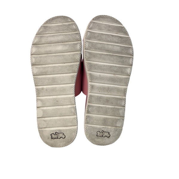 Coach Women’s Pink Double Buckle Sliders Sandals Sz 6, Signs of wear are visible