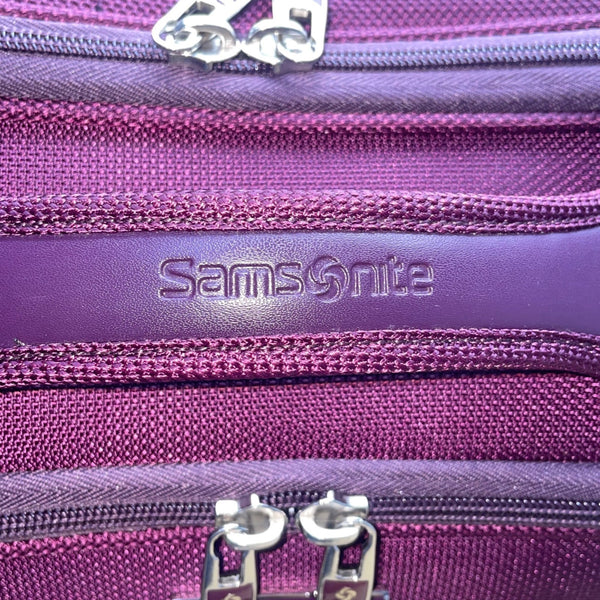 Samsonite Women’s Purple With Adjustable Strap Travel Carry-On Messenger Bag
