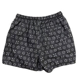 Nike Mens Black Running Shorts Lightweight Snowflake Pattern Drawstring Sz XL