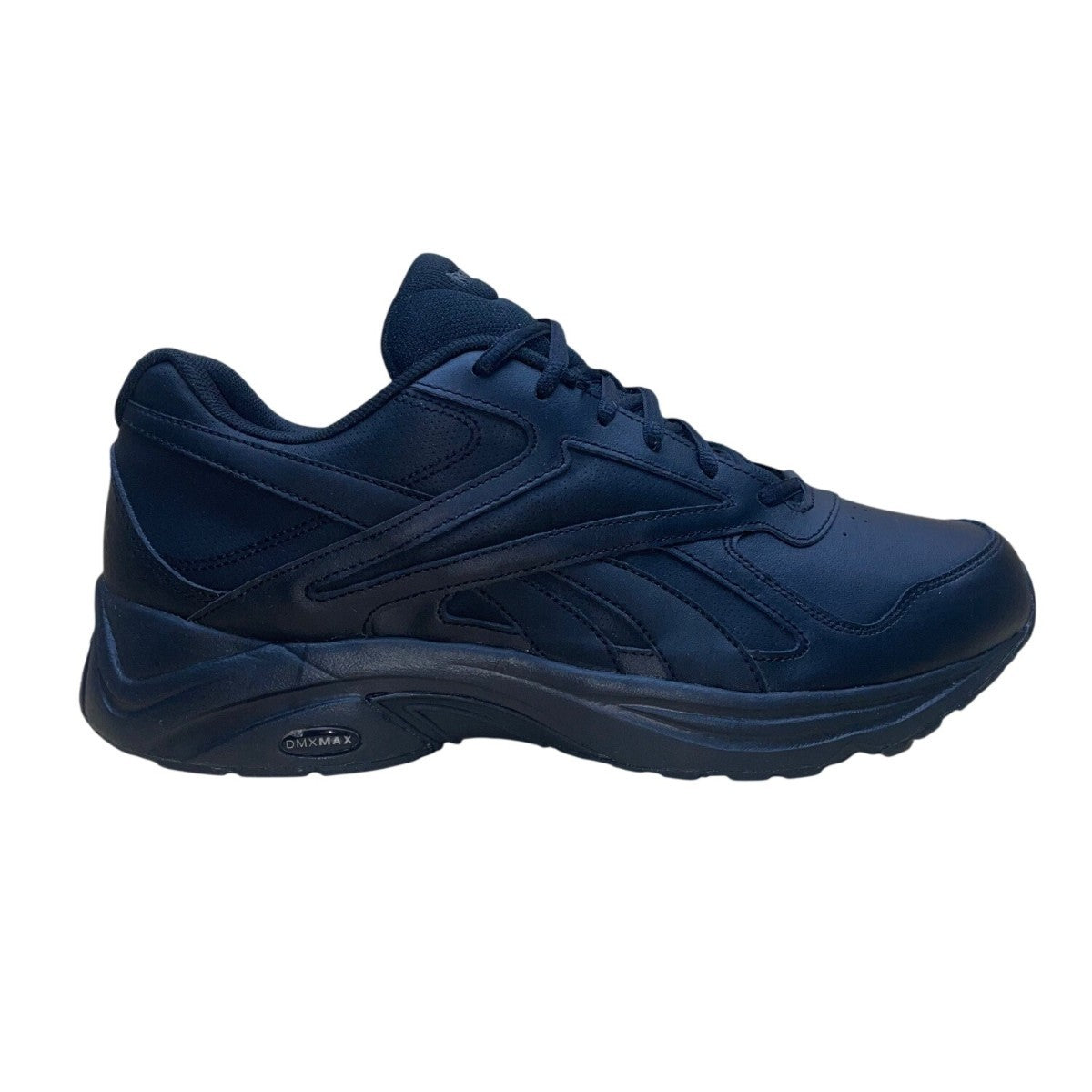 Reebok Men’s Black Leather Dmx Max Walking Athletic Shoes Size 11.5