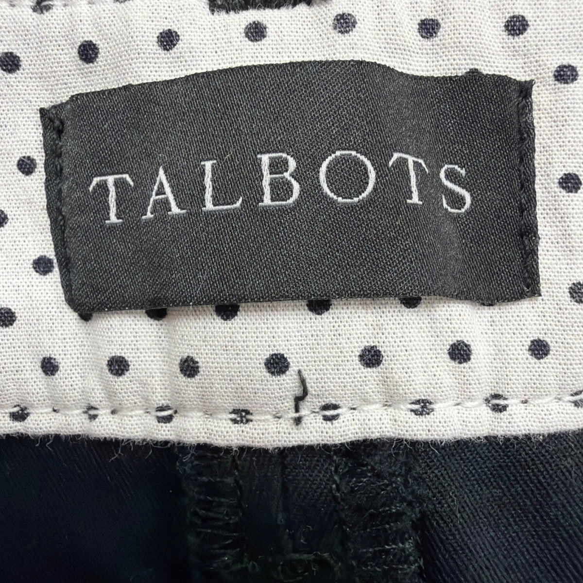 Talbots Womens Black Perfect Crop Pants Slim Fit At Waist Size 10