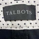 Talbots Womens Black Perfect Crop Pants Slim Fit At Waist Size 10