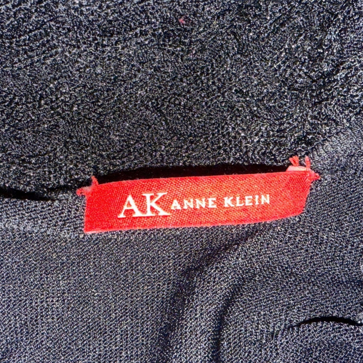 Anne Klein Black Knit Cowl Neck Sweater With Textured Collar