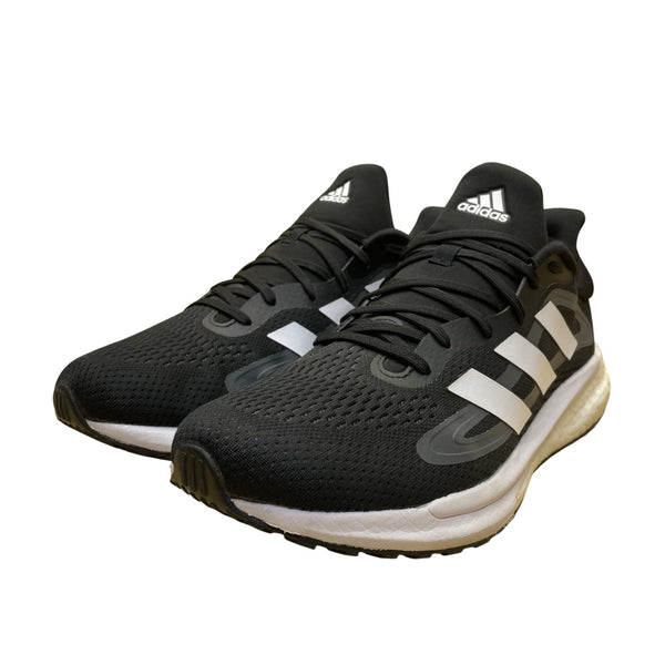 Adidas Men’s Black White Mesh SolarGlide 4 Boost Sole Running Shoes Size 9