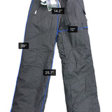 Liquid Womens Black Waterproof Snowboarding Pants Adjustable Waist Sz Large