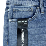Simple Society Womens Straight Leg Distressed Denim Jeans Size 25 Premium Fabric