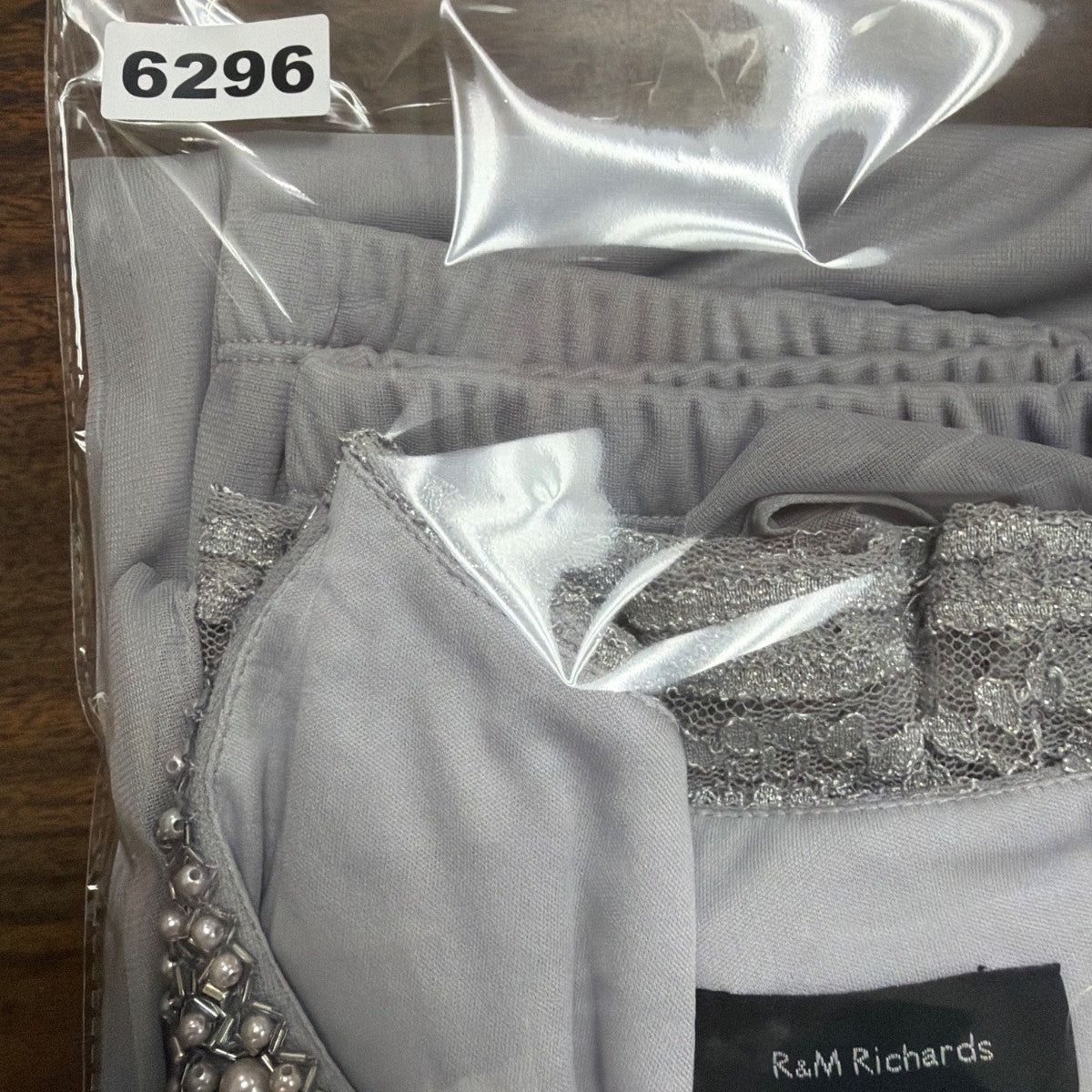 R&M Richards Womens Gray Polyester 3-Piece Jacket Top Pants Set Size 12 Formal W