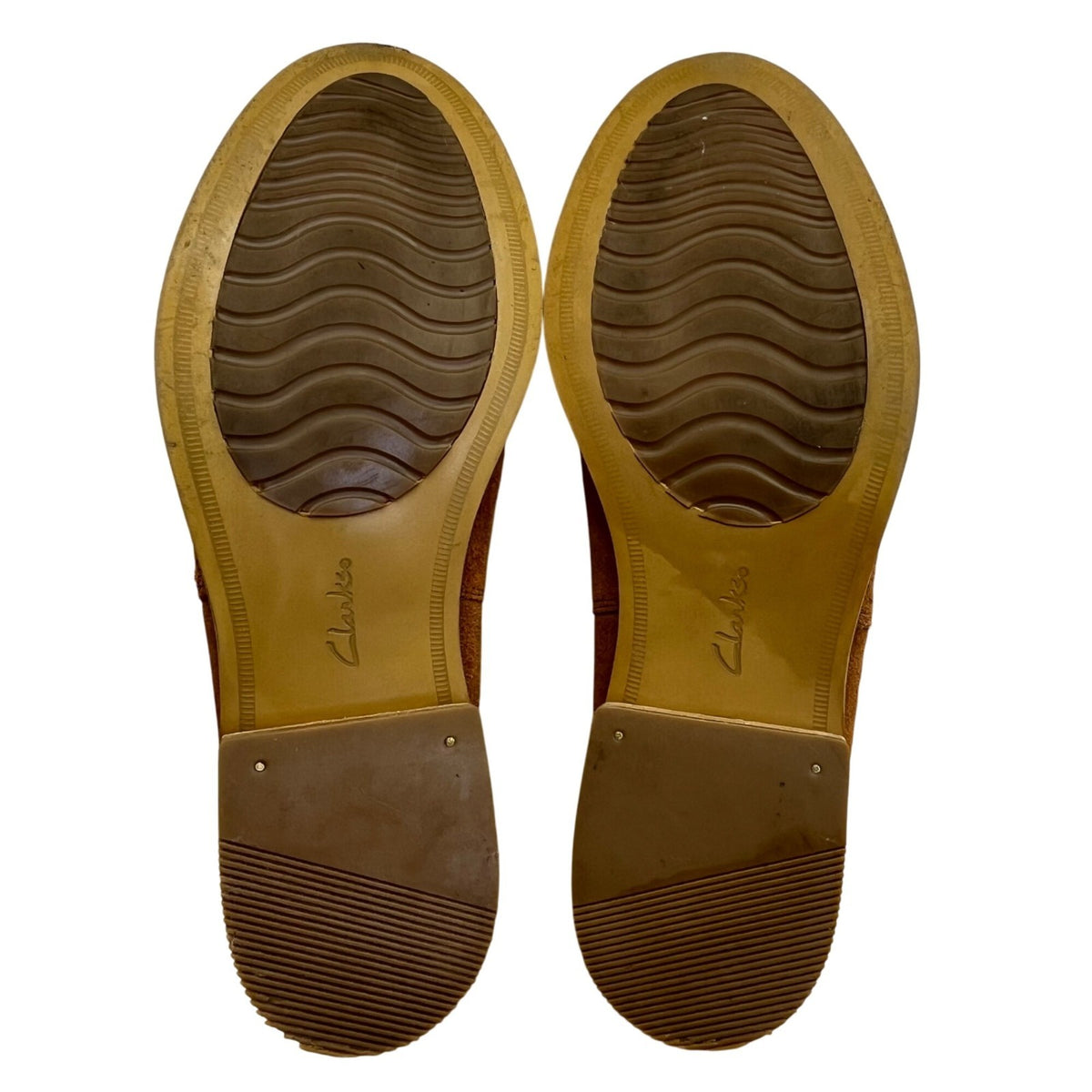 Clark’s Women’s Tan Suede Edenvale Page Slip-On Ankle Boots Size 9M