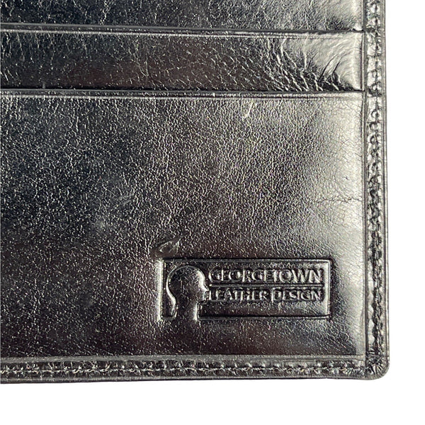 Georgetown Leather Designs Men's Black Leather Wallet Sz S