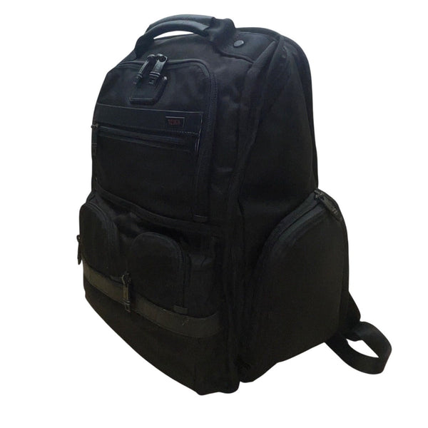 Tumi Men’s Black Nylon With Multiple Compartments Deluxe Laptop Backpack
