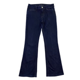 White House Black Market Womens Dark Blue Denim Skinny Flare Jeans Size 2
