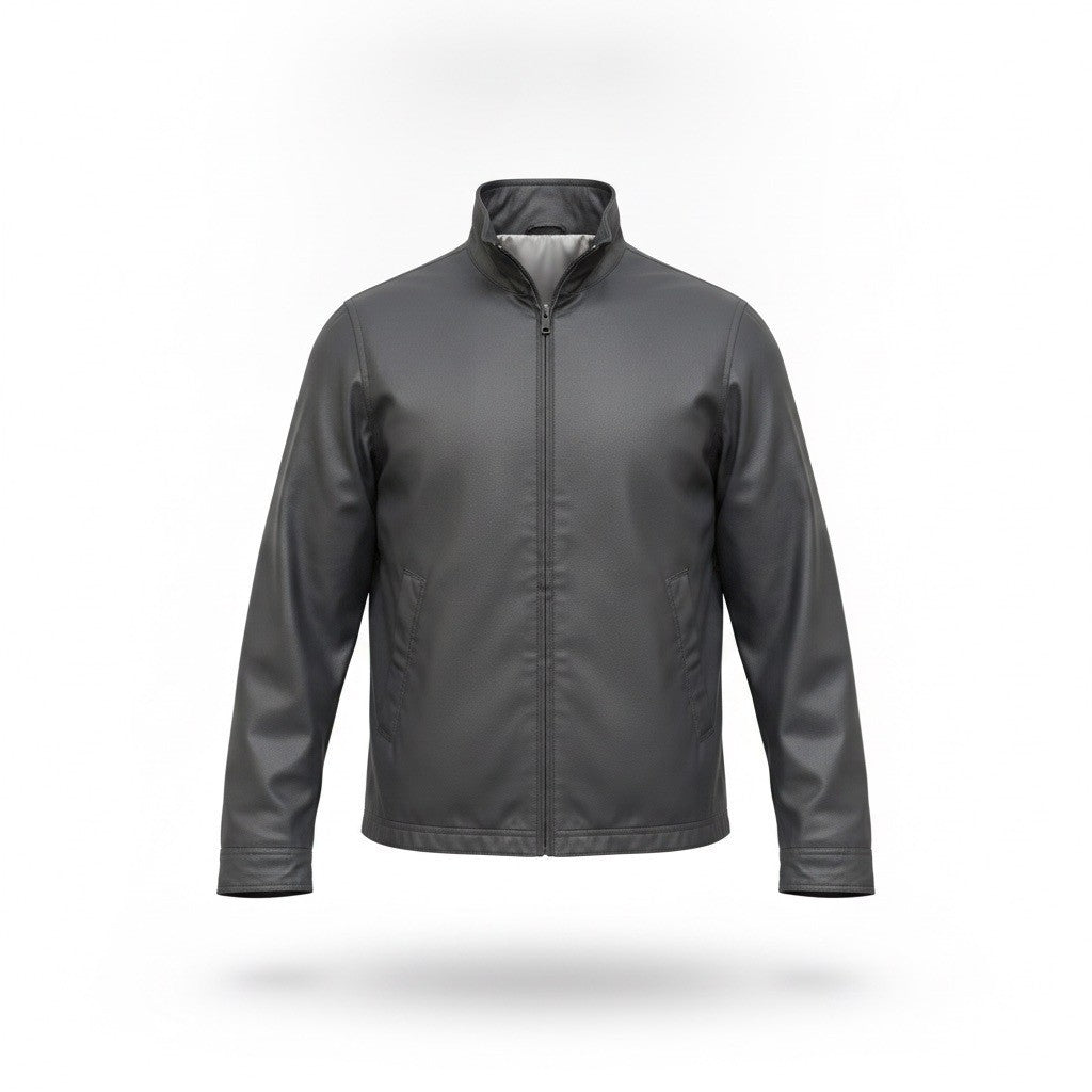 Gap Mens Black Cotton Coated Zip-Up Lightweight Jacket With Pockets Size L