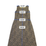 J. Crew Womens Tan Animal Print Cotton A-Line Sleeveless Dress Size 4 