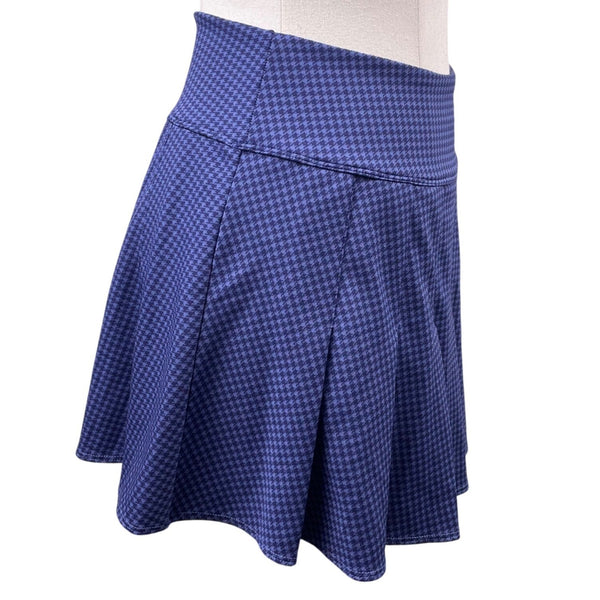 Offline By Aerie Womens Blue Polyester Elastane Houndstooth Skirt Stretchy Sz S