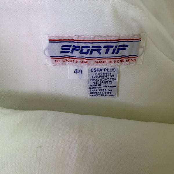 L.L Bean Sportif USA Mens White Cargo Shorts Comfortable Fit  Size L