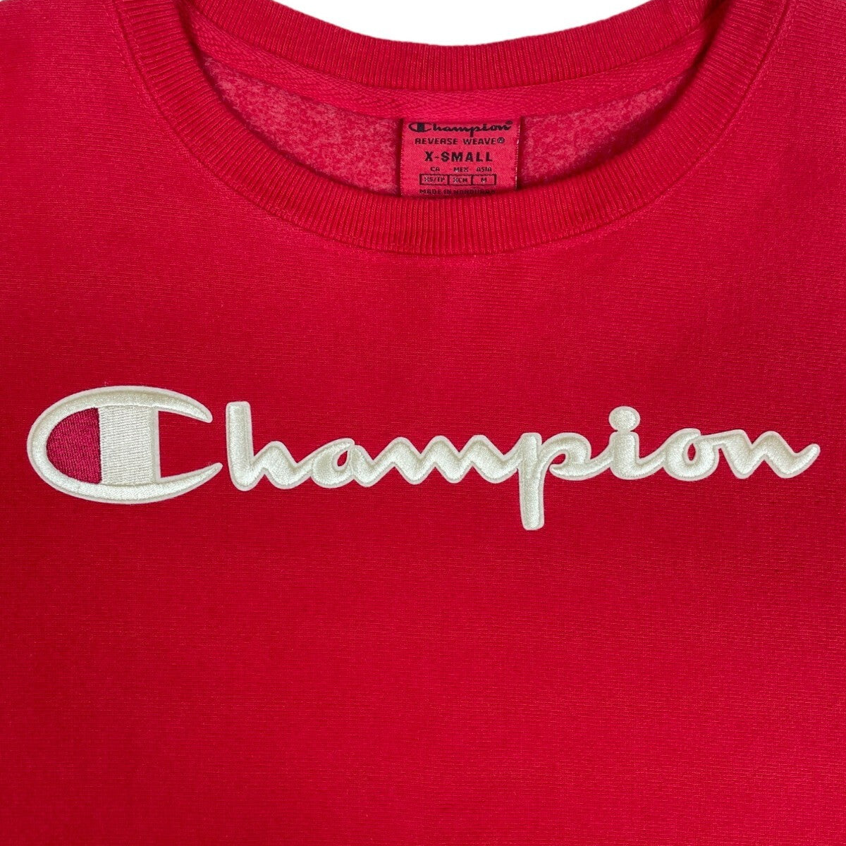 Champion Womens Red Long Sleeve Sweater Sz XS