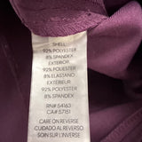 Calvin Klein Womens Purple Ruffled Neckline Sleeveless Sheath Dress Size 4