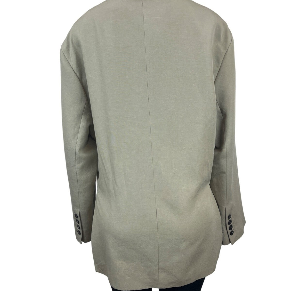 Zara Women’s Notched Lapel Grey Blazer Sz M-L Office Attire