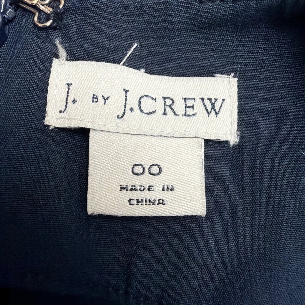 J. By J.Crew Women’s Navy Cotton Blend Sleeveless Wrap Dress Casual Fit  Size 00