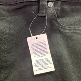 Lands End Womens Black Slim Fit 5-Pocket Stretch Denim Jeans Size 16
