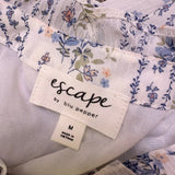Escape By Blu Pepper Womens White & Blue Floral Maxi Dress Siize M
