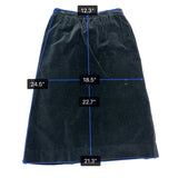 F.A. Chatta Womens Black Cotton Pencil Skirt Back Zip Stylish Design Size 8
