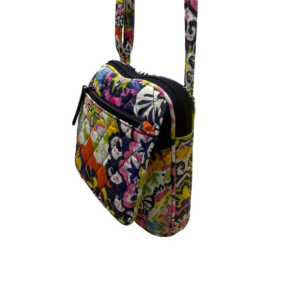 Vera Bradley Women’s Multicolor Quilted Floral Adjustable Strap Crossbody Bag