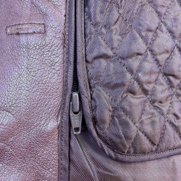 Wilsons Leather Womens Brown Genuine Leather Jacket Thinsulate Lining Sz M