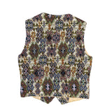 OHara Originals Mens Multicolor Jacquard Vest With Aztec Pattern